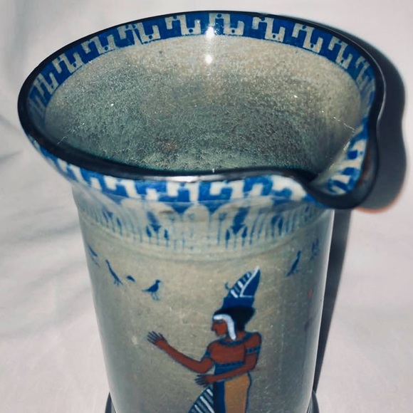 Vintage 1930s Royal Doulton Egyptian Revival Tutankhamen Treasures Pottery Jug - Picture 6 of 8
